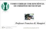 COMO COBRAR COM EFICIÊNCIA OS CRÉDITOS MUNICIPAIS - 8h - CONTEÚDO: o presente curso foi idealizado a partir de apontamentos dos tribunais de contas de nosso País em relação à pouca efetividade da cobrança administrativa realizadas pelos municípios.
De fato, as nossas prefeituras têm deixado de exercitar o seu poder-dever de cobrança.
O que vemos são ações bastante tímidas de cobrança extrajudicial nada eficientes, tais como as famigeradas “cartinhas” anuais cobrando dívidas antigas!
E o pior: ao invés de explorar as possibilidades legais de exigir a satisfação do crédito, muitos municípios praticam arbitrariedades como forma de coagir os contribuintes a quitarem seus débitos, o que se revela algo incompreensível.
Nesse contexto, o que se proporá no treinamento é uma nova sistemática de cobrança, abandonando práticas e conceitos antigos.
A nova proposta apresentará ferramentas modernas e eficientes de exigência dos créditos municipais. Em outras palavras, indicaremos fortes instrumentos de pressão sobre o devedor, porém, que contam com total respaldo da legislação e jurisprudência pátrias.
Em outro ângulo, abordaremos medidas facilitadoras do pagamento das dívidas, incentivando os contribuintes a cumprirem suas obrigações.
A mudança envolve inclusive rotinas que impeçam a própria ocorrência da dívida, evitando ações a posteriori da Fazenda. Nesse passo, o que ficaria para depois e eventualmente, é arrecadado antecipadamente, de modo inteligente e rápido.
Iremos sugerir até mesmo a criação de uma “Central de Cobrança”, que a todo momento cruze informações, apure créditos e dispare notificações eletrônicas via dte, e-mail, torpedo e whatsapp. Estamos falando de um órgão dinâmico, com foco total na contínua e regular recuperação de créditos.
E tudo isso, é claro, com o auxílio da tecnologia, mas sem a necessidade de altos investimentos. Muito pelo contrário, a custo baixíssimo e com excepcional custo-benefício!
